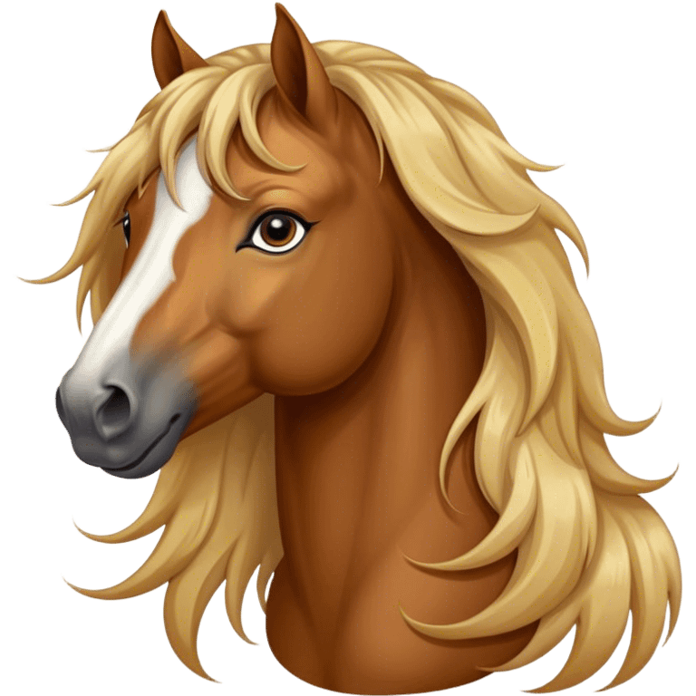 beautiful horse closeup portrait emoji