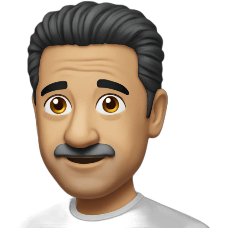 Kamal Haasan without mustache emoji