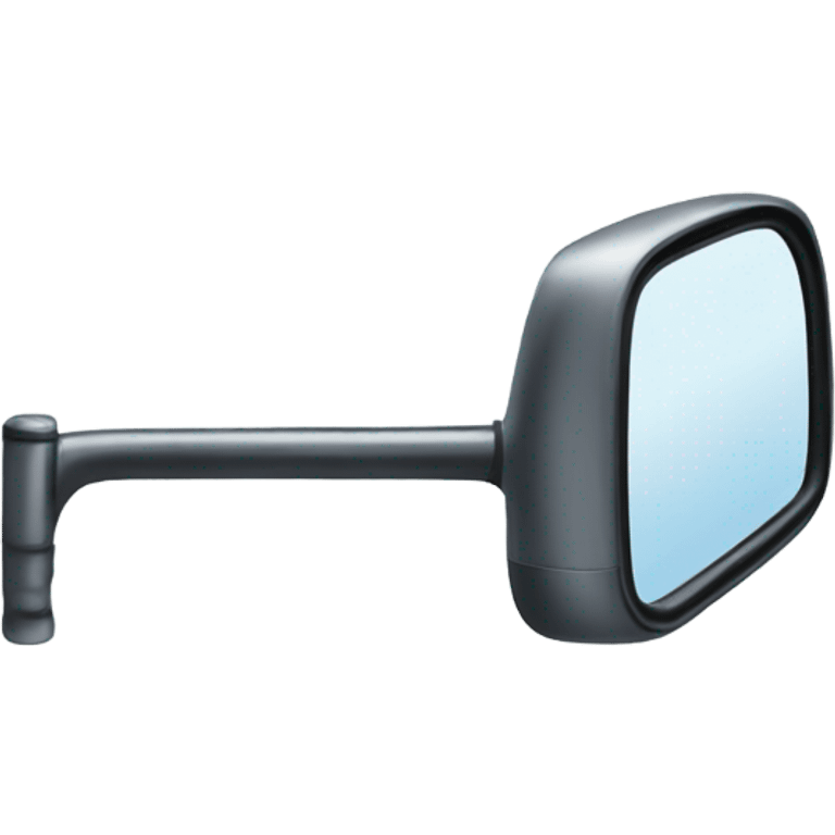 side mirror of a bus emoji