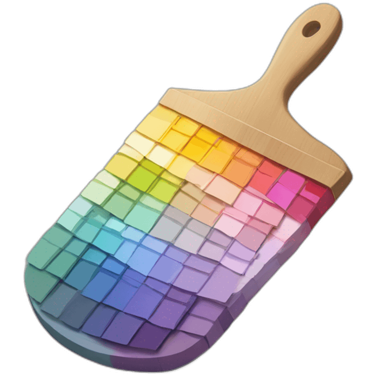 color pallets held by painter emoji