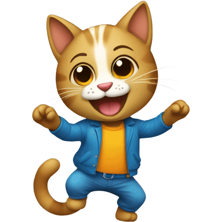 Gato bailando emoji