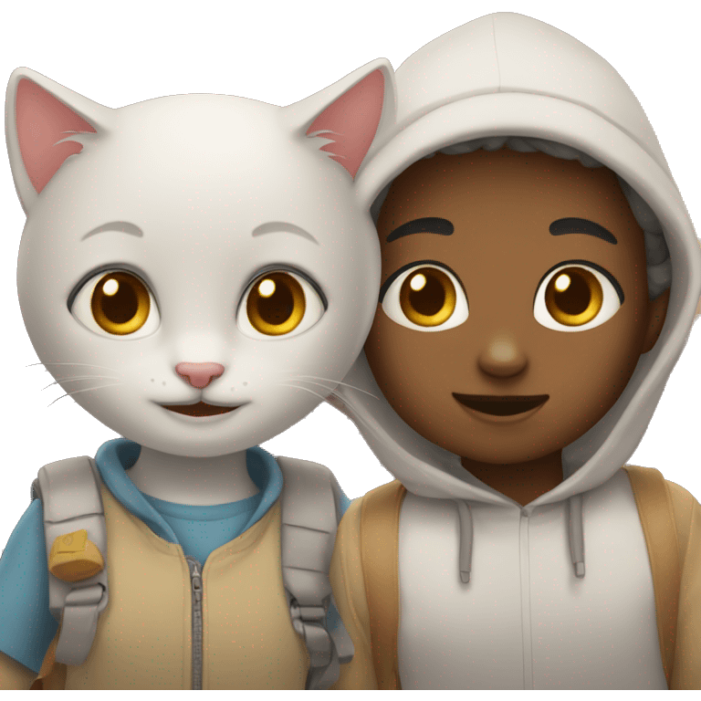 Two kitty kids emoji