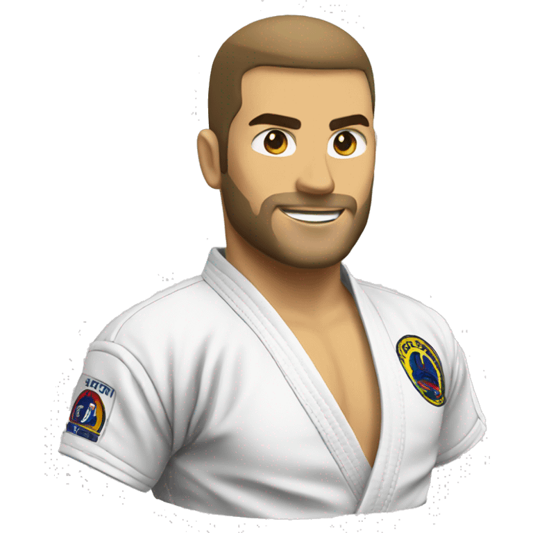 Jiu jitsu faixa blanca emoji