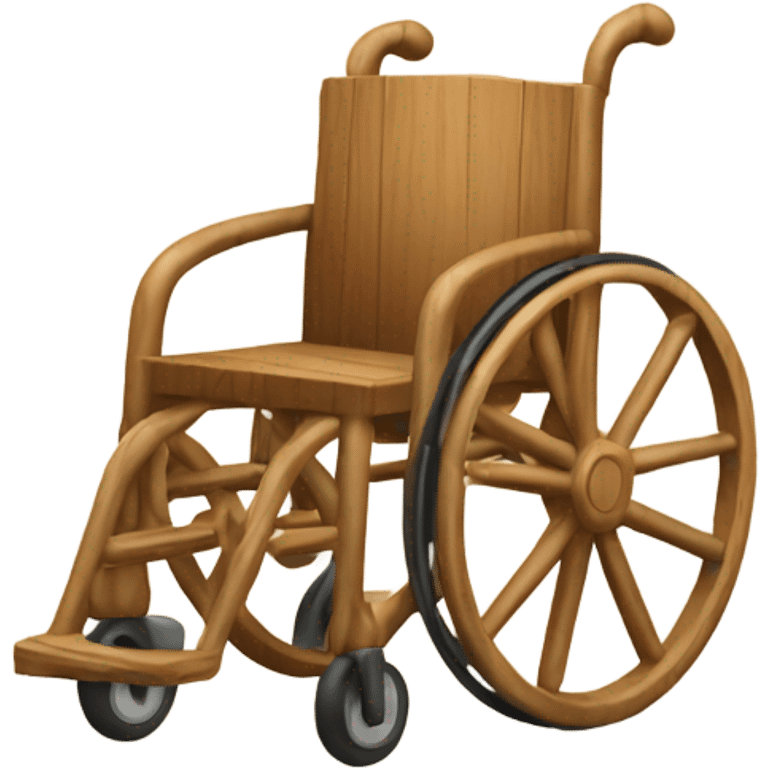 wooden wheelchair emoji