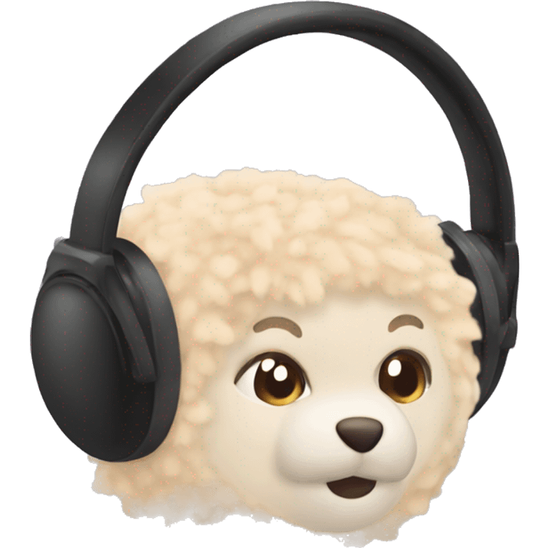 beige fur earmuffs emoji