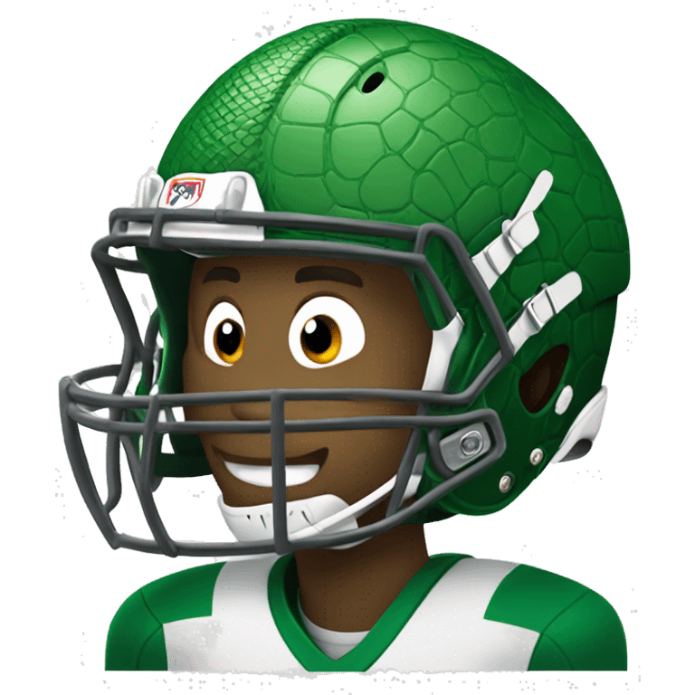 Alligator football player  emoji