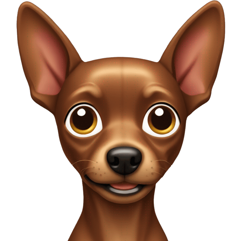 brown toy terrier dog emoji