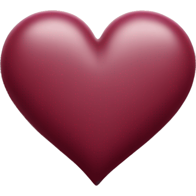 burgundy heart  emoji