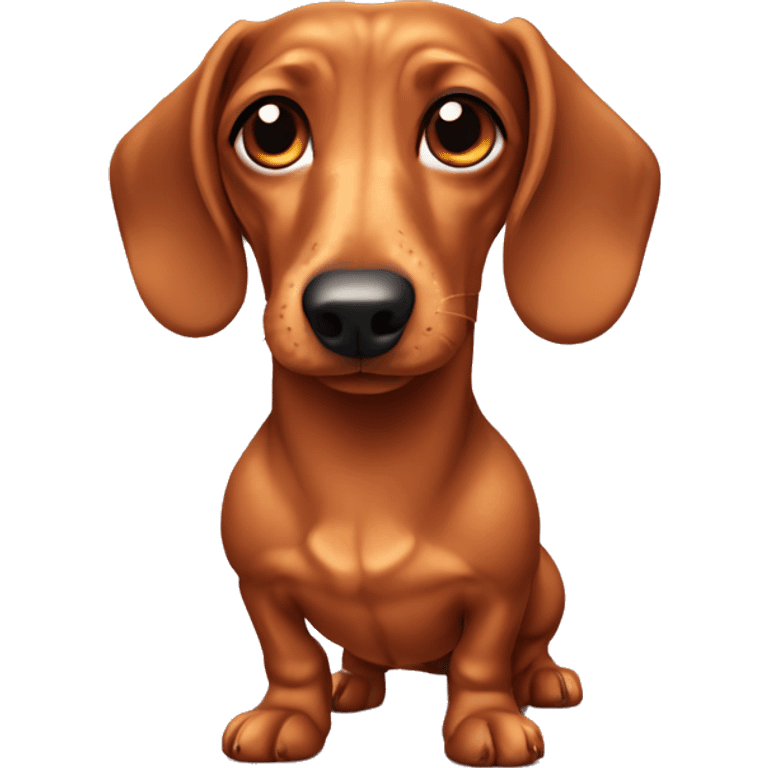 Dachshund dog emoji