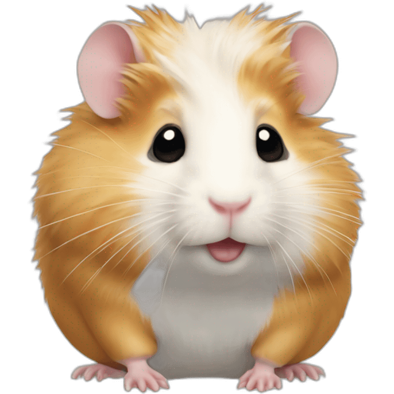 Hamster avec des cheveux blanc emoji