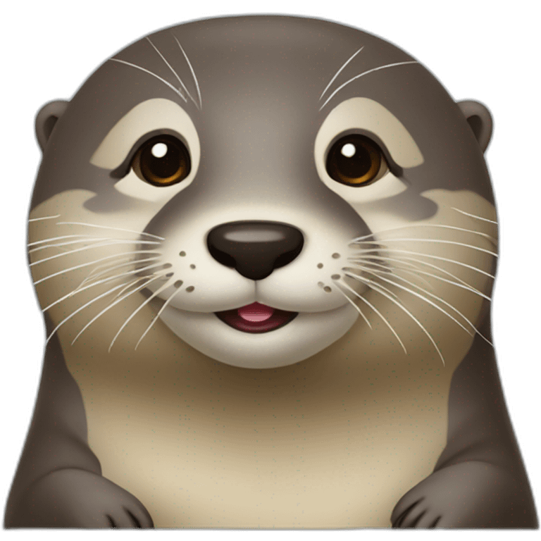 loutre qui fait coucou emoji