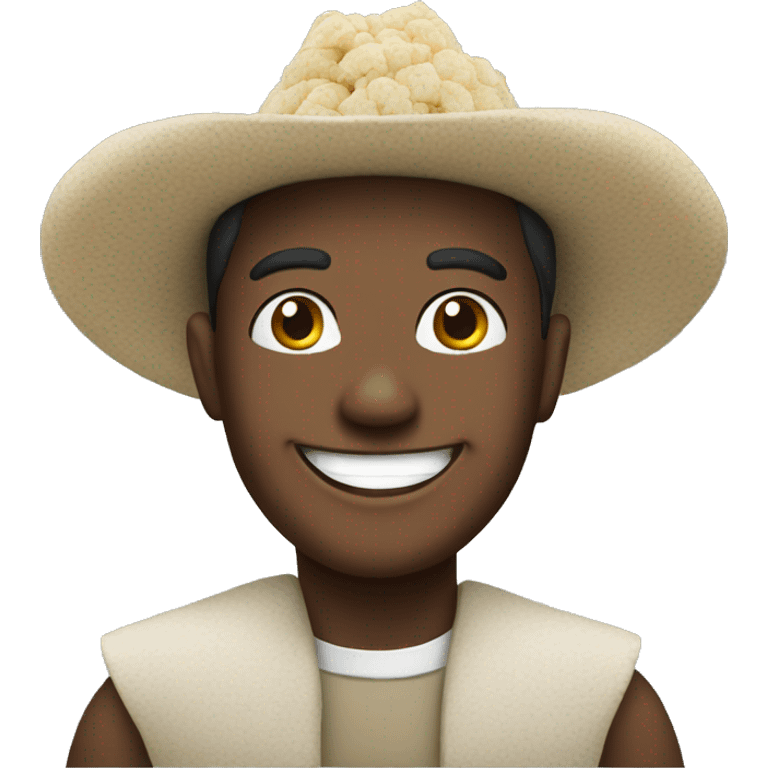 cassava hero with smile emoji