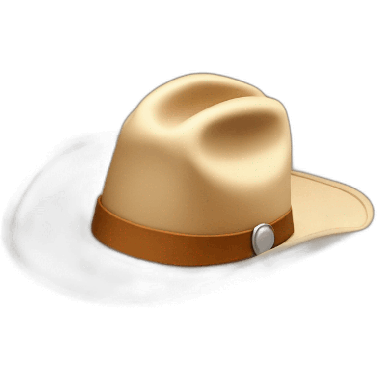 tiny cowboy hat with big cowboy hat on top emoji