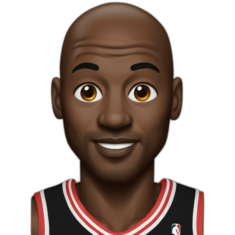 realistic Michael Jordan emoji