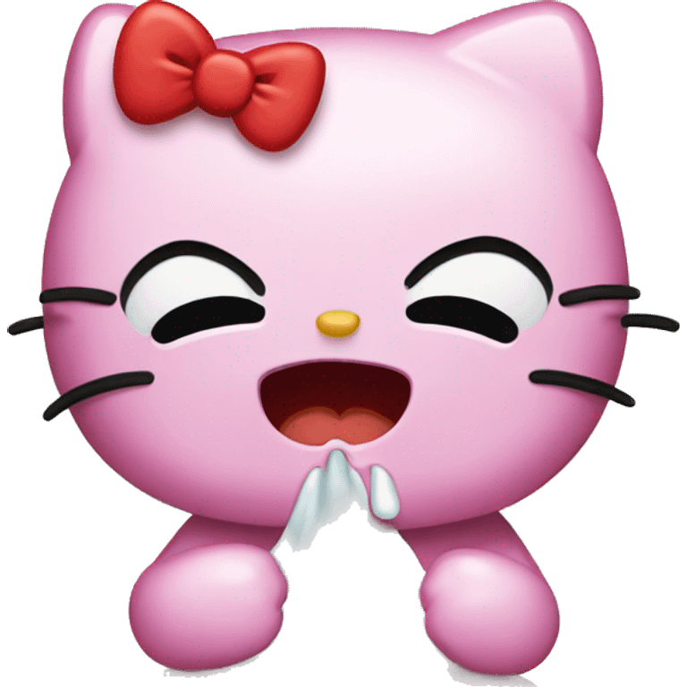 Hello kitty crying emoji