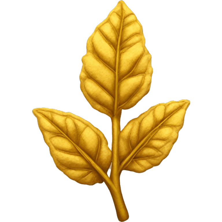 Golden tobacco plant emoji