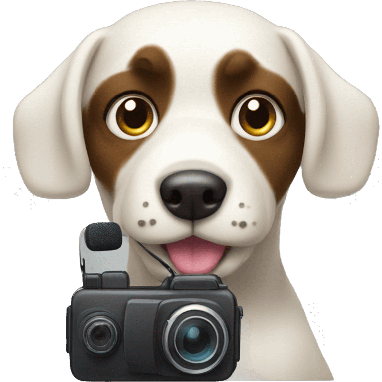 Bollipoo Dog with videocamera emoji