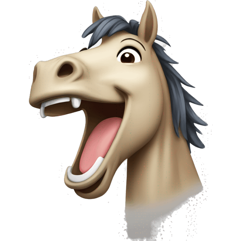 laughing horse emoji