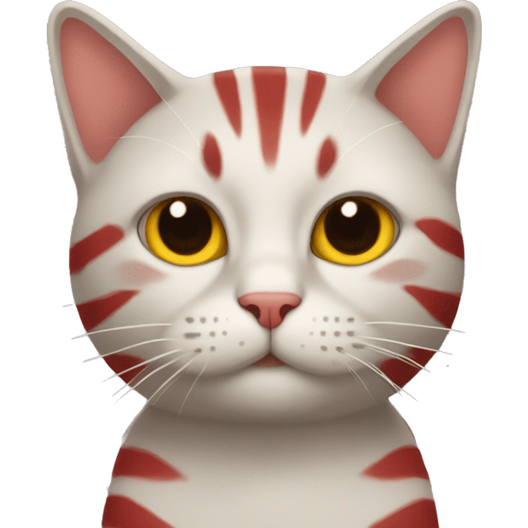 Cat wit red stripes emoji