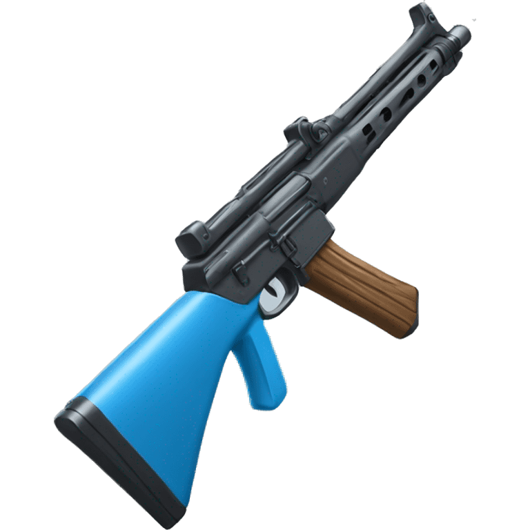 Un fusil bleu  emoji