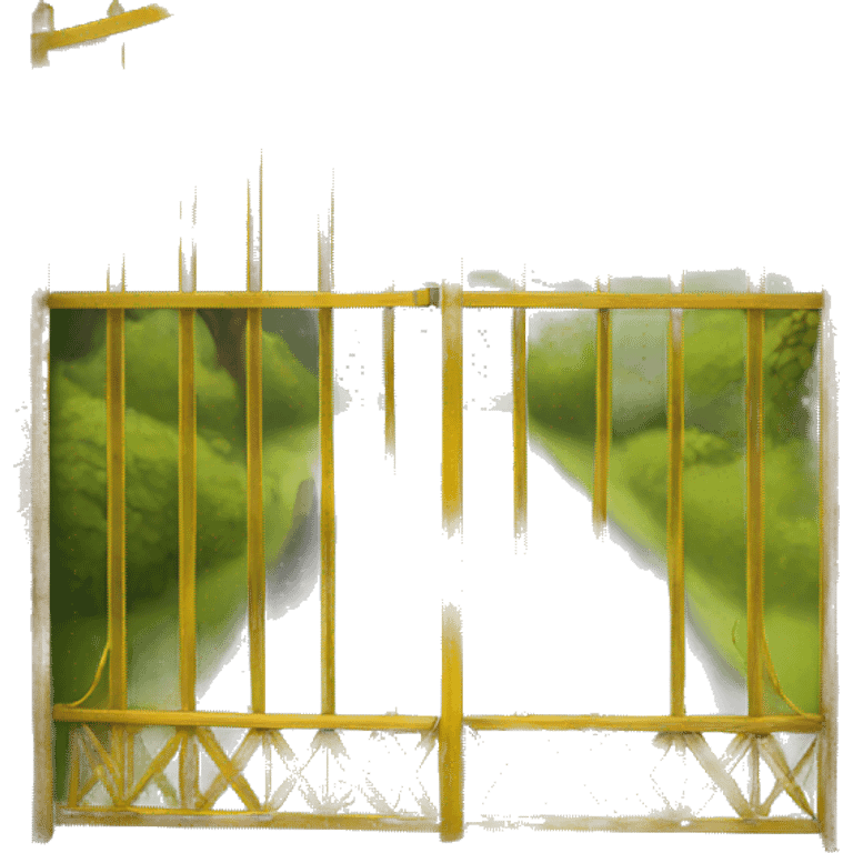 Yellow metal gate  emoji