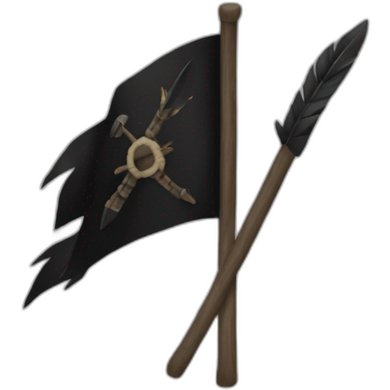 black flag "apache" emoji