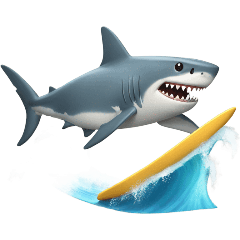 shark with legs surfing emoji