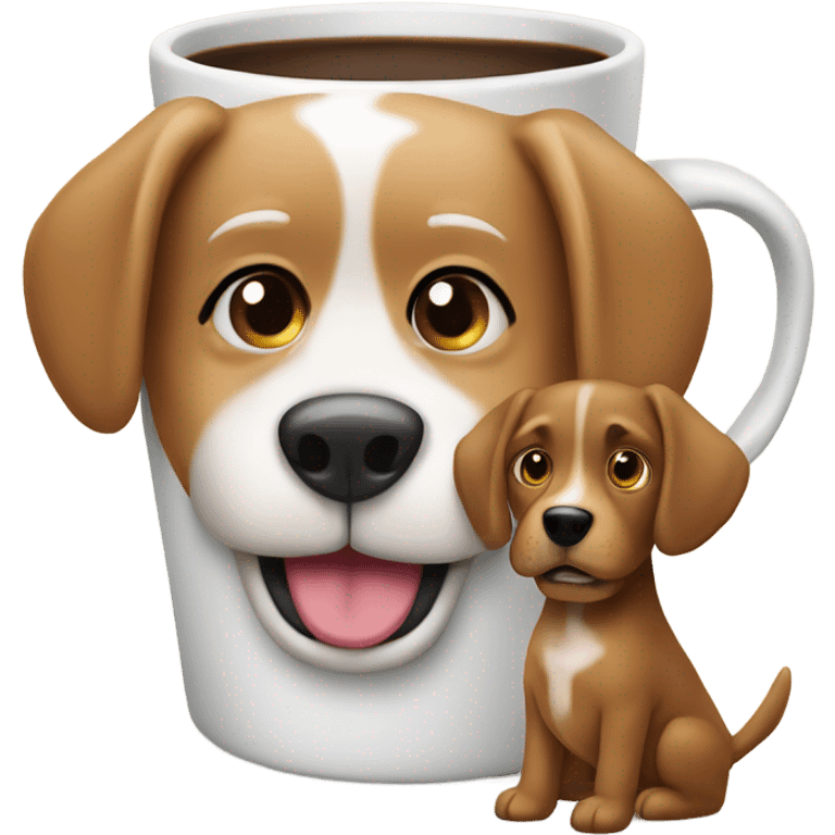 kaffetasse mit hund emoji