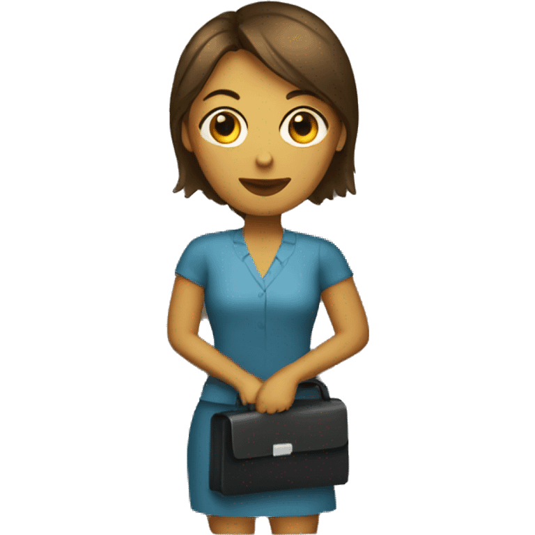 woman holding briefcase emoji