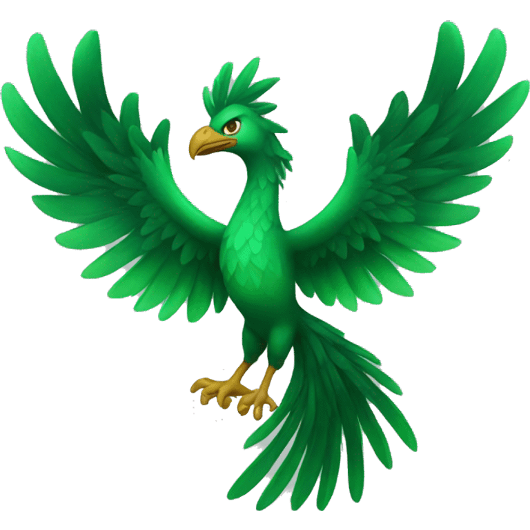 Green Phoenix emoji