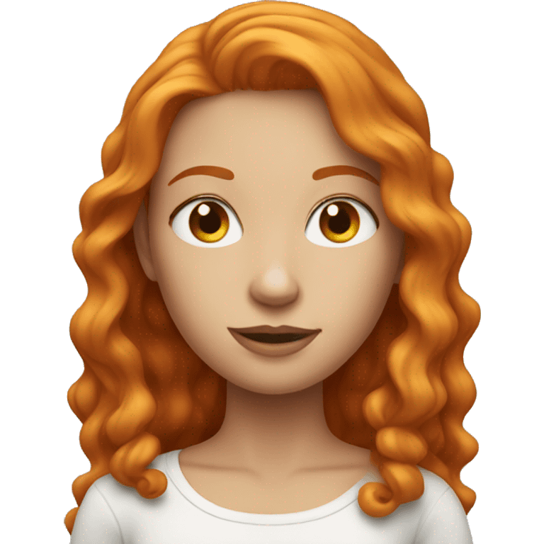 hot girl ginger  emoji