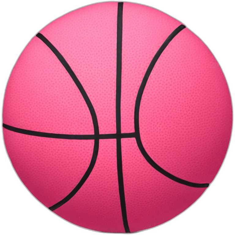 Pink basketball emoji