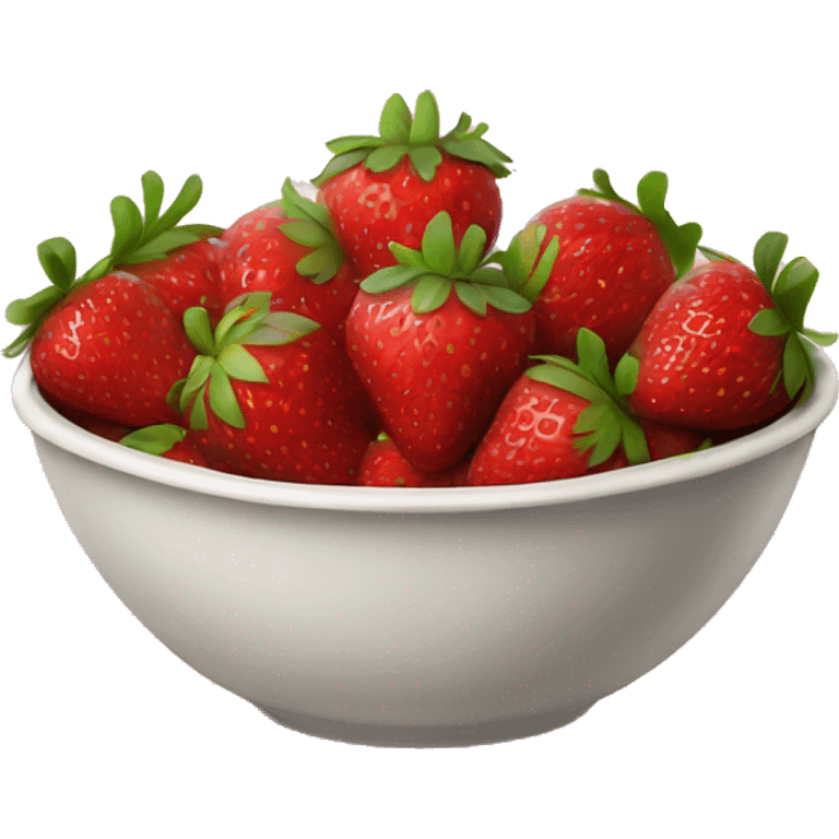 bowl of strawberries emoji