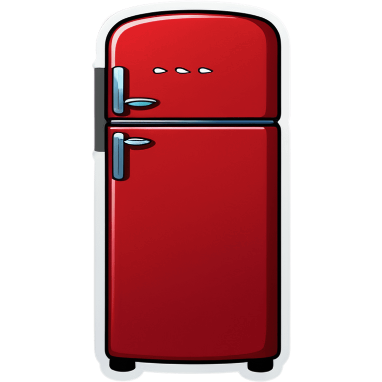 Red refrigerator  emoji