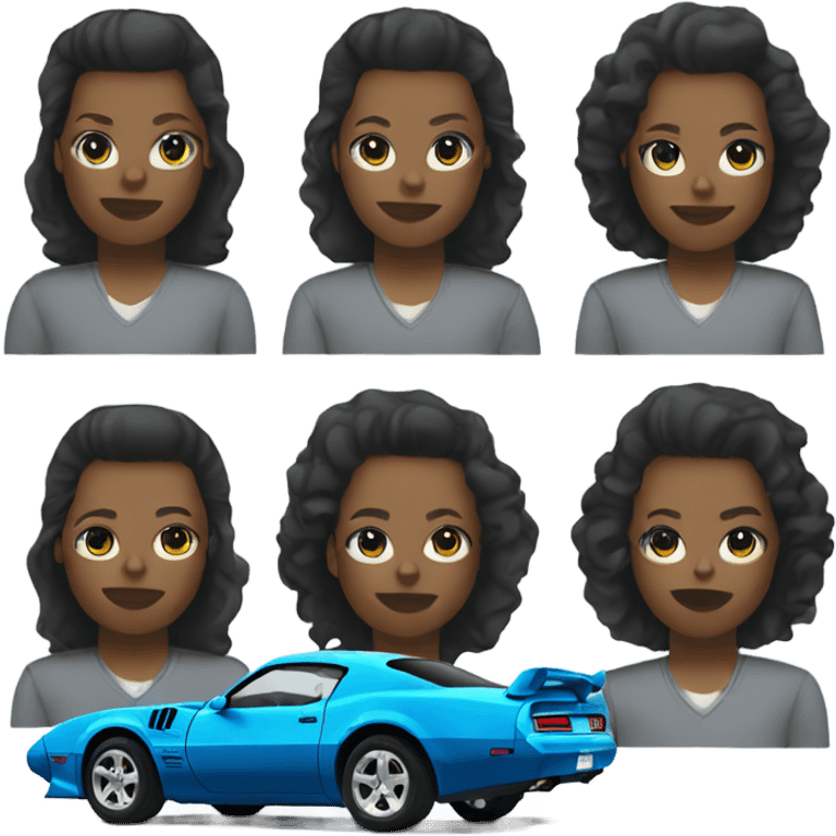 Blue trans am side emoji