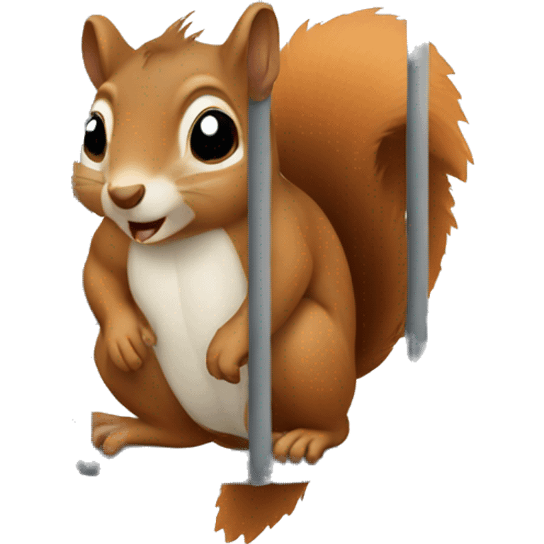 squirrel in a cage emoji