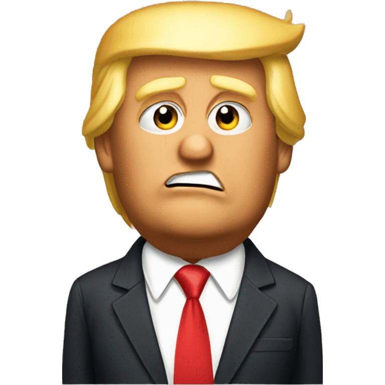 donald trump looking zesty emoji