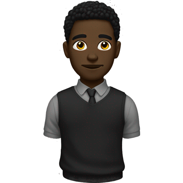 Black aesthetic guy emoji