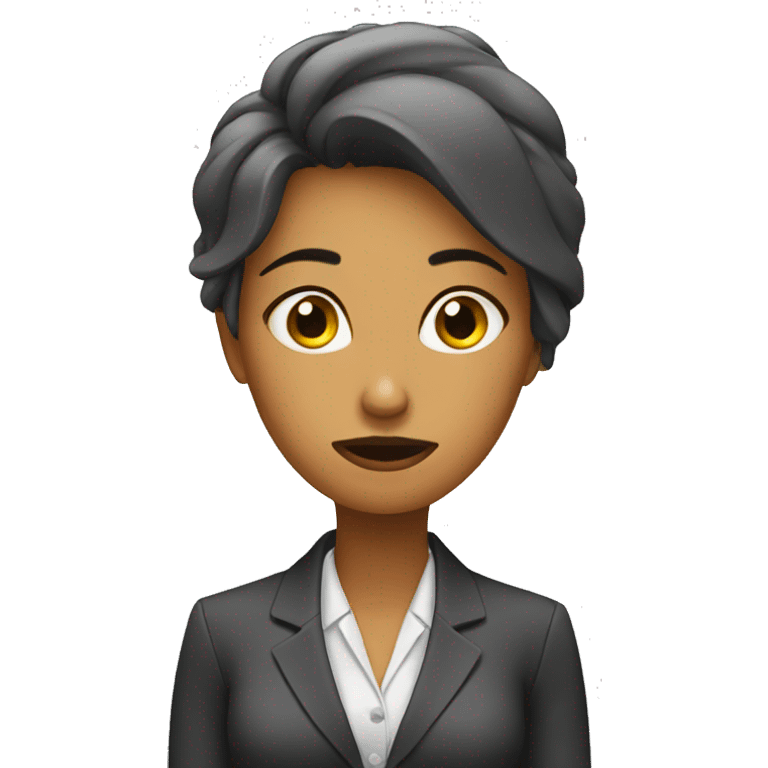 tired business woman emoji