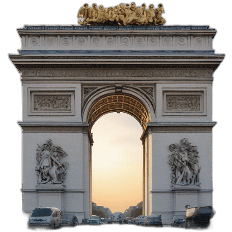 Emmanuel Macron sur l’Arc de Triomphe emoji