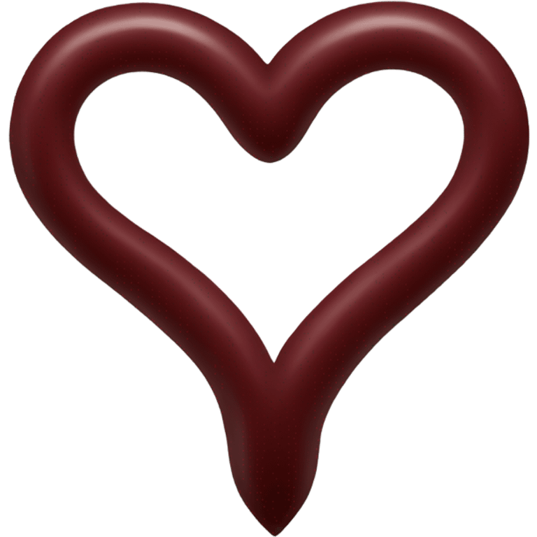 heart color dark red emoji