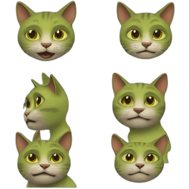 Cat shrek emoji