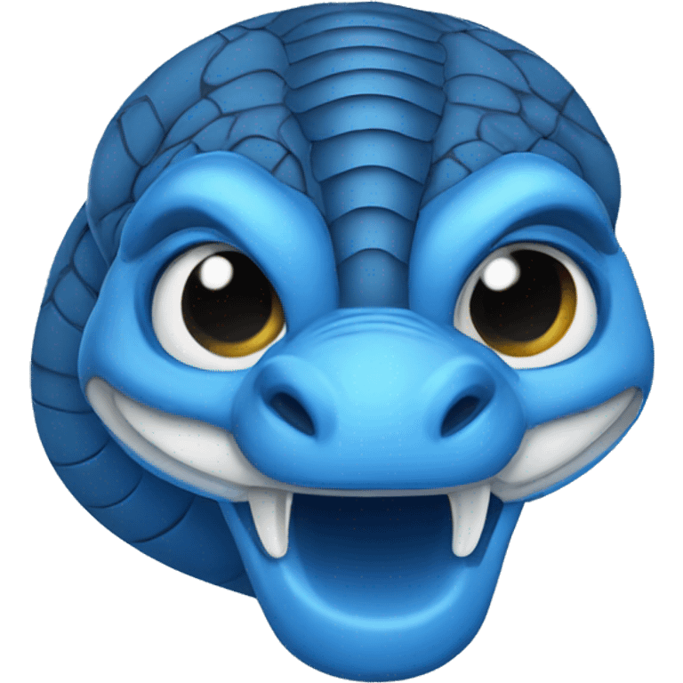 BLUE Cobra School Mascot  emoji