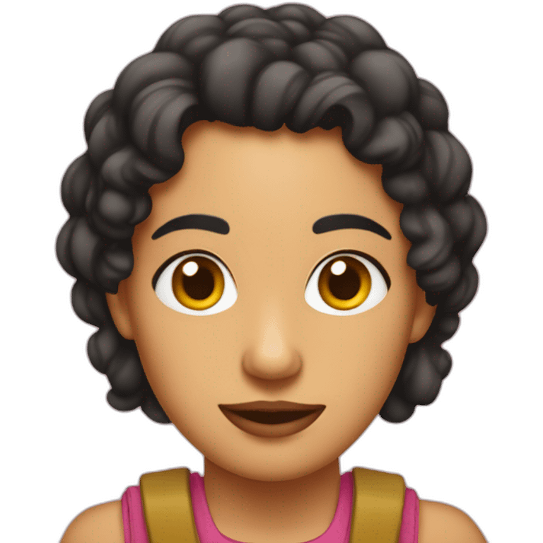 Gordita morena emoji