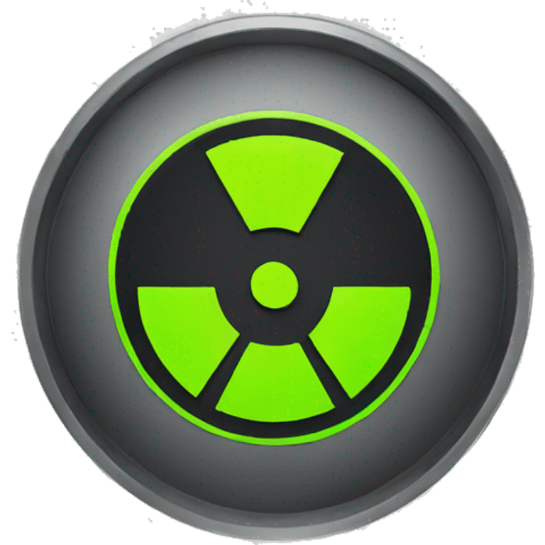 Radioactive sign emoji