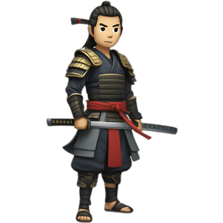 samurai full body emoji