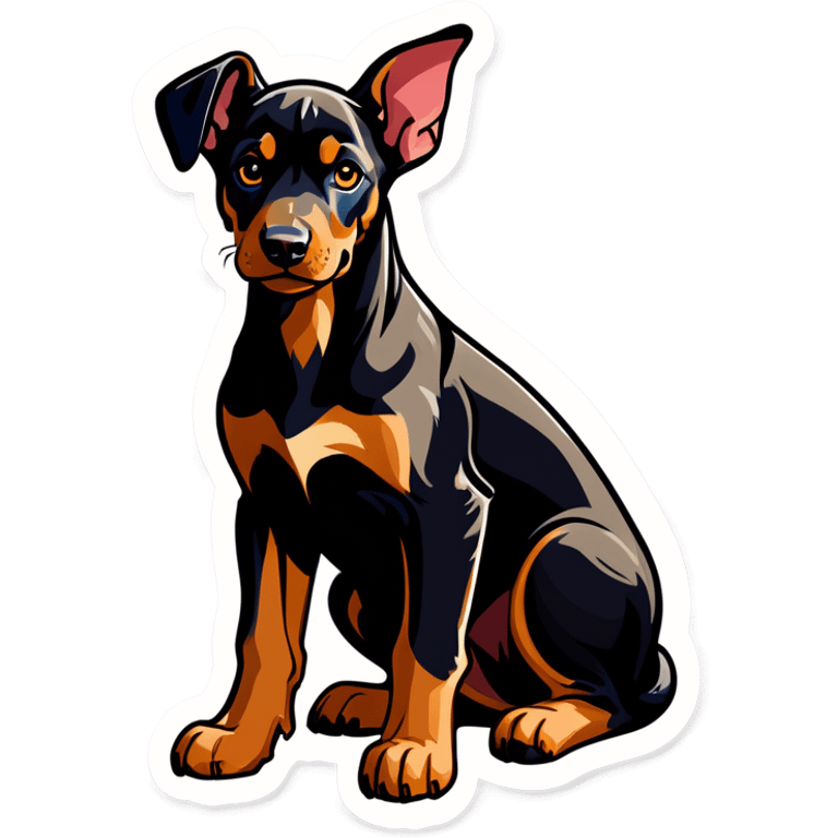 Doberman puppy emoji