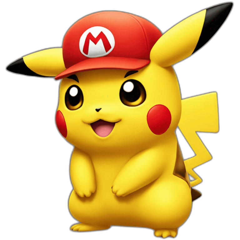 Pikachu mario emoji