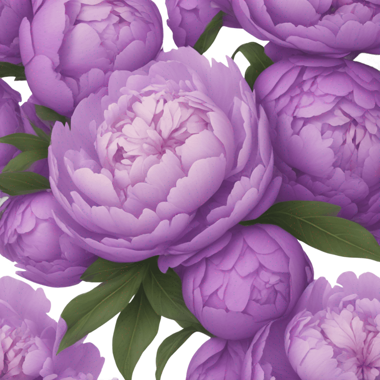 background composed of purple peonies emoji