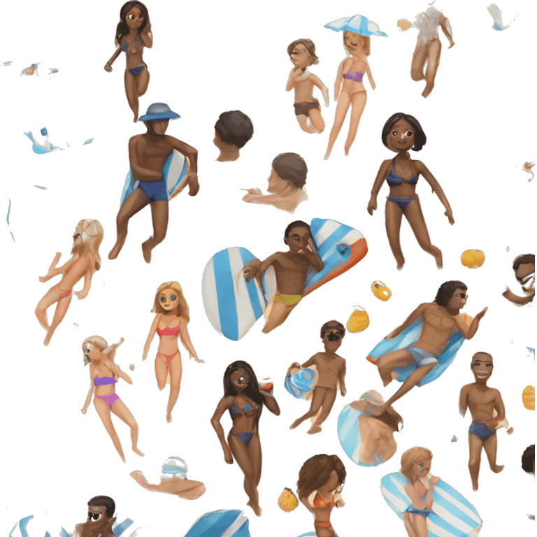 beach day with friends emoji